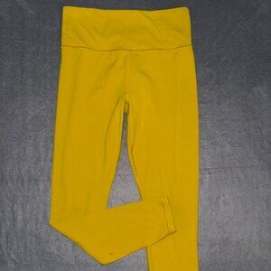 Athleta Women’s Elation Size M Yellow Stretch Legging Pants Workout Active
